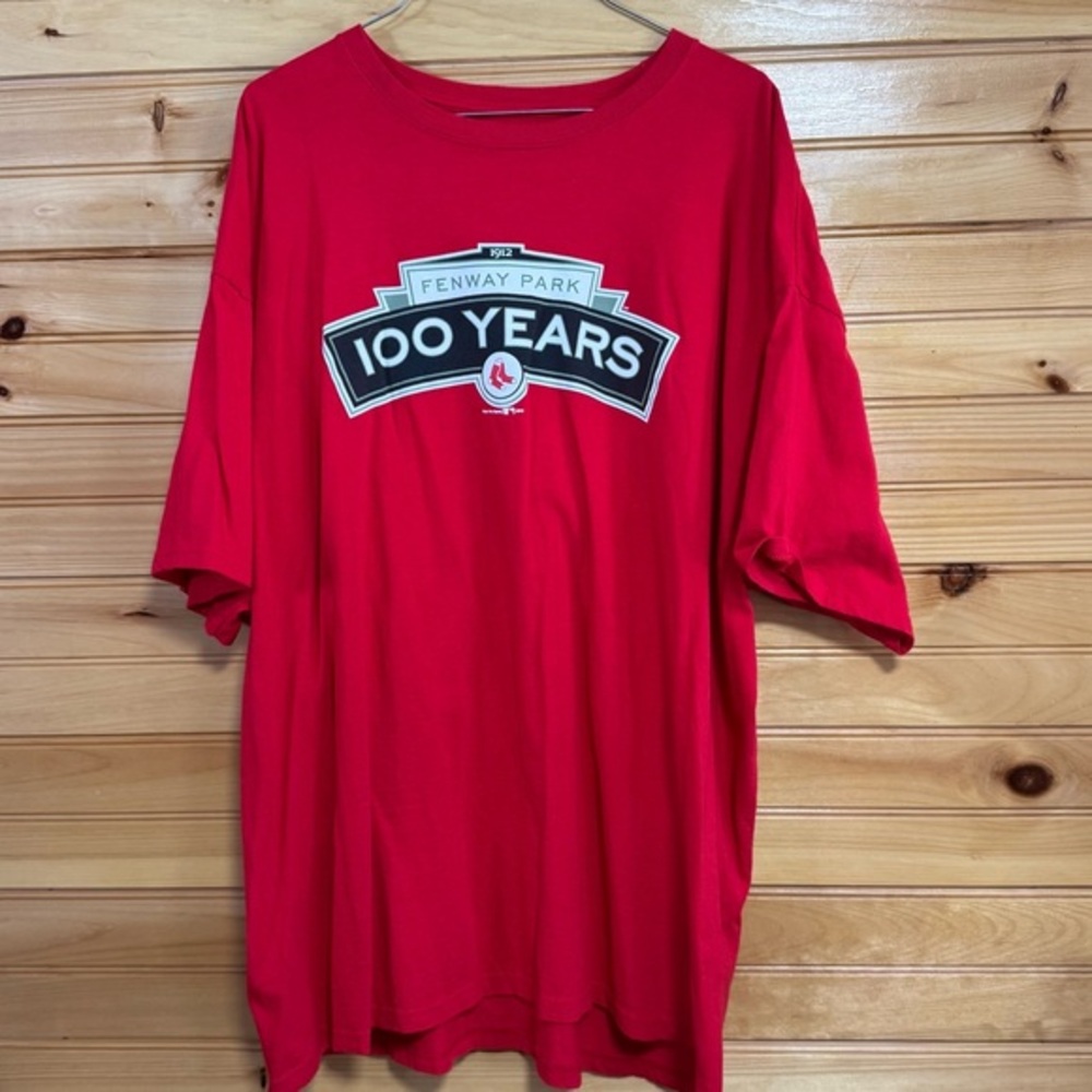 2012 Fenway Park 100 Years gear for Sports Red T-Shirt XXL
